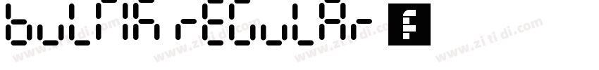 Bultik Regular 字体字体转换
